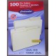 Office Supplies - File Folders -  Continental Brand - Letter Size File Folders 2 x 100 =  200  Folders